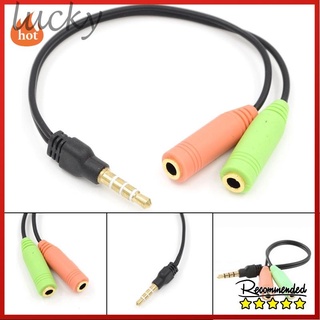 Audio Jack Adaptor Cable Combo 3.5mm Male 4 Pole to 3.5mm Female Practical New