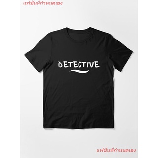 DETECTIVE Essential T-Shirt เสื้อยืดแขนสั้น overside เสื้อยืดผู้หญิง เสื้อยืดผู้ชาย เสื้อยืดพิมพ์ลาย เสื้อยืดแฟชั่น