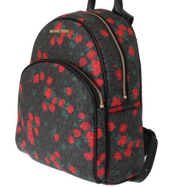mk floral backpack