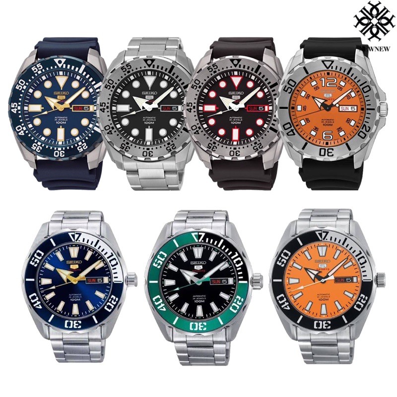 SEIKO 5 SRP605 SRP601 SRP599J1 MADE IN JAPAN pพร้อมใบประกันคู่มือครบ1 ปี