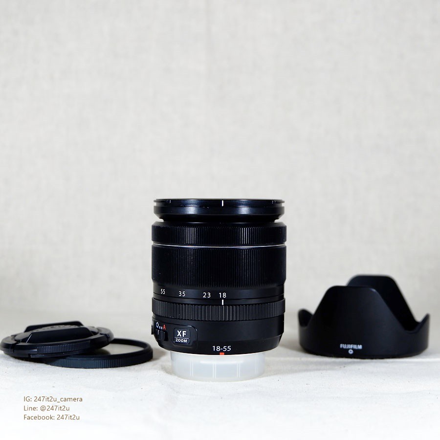 เลนส์ Fujinon XF 18-55 mm f2.8-4 R LM OIS สีดำ ใช้งานปกติ มือสอง