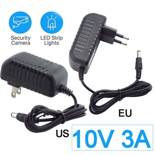 อะแดปเตอร์แปลงพาวเวอร์ซัพพลาย 5.5x2.5 มม. 3000ma AC 110V 220V เป็น DC 10V 3A