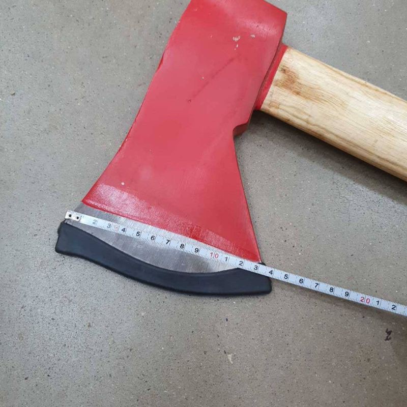 ขวานไม้ ใหญ่ ขวานหัวแดง 2000g ขวานเหล็กด้ามไม้. axe red handed with wood handle ขวาน