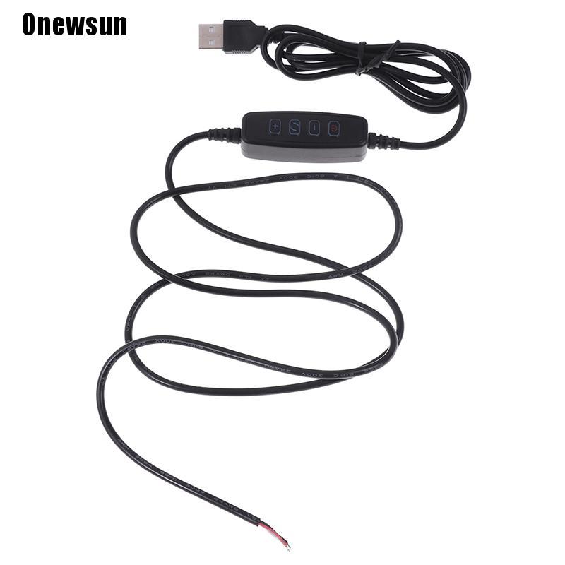 Power (Onewsun) สายเคเบิลต่อขยายพาวเวอร์ซัพพลาย พอร์ต Usb มีไฟ Led หรี่แสงได้