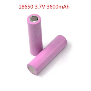 (2pcs)ถ่านชาร์จ 18650 3.7V 3600mAh