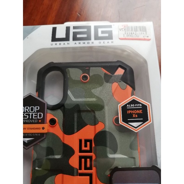 UAG รุ่น Pathfinder ลายพรางดำ พรางเขียวส้ม iphone x iphone xs ใช้งานน้อย ยังสวย แท้ 100%