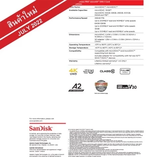 Sandisk Extreme Pro microSDXC UHS-I Card
