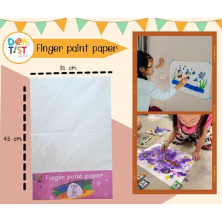 Finge paint paper กระดาษวาดเขียน สร้างสรรค์ผลงาน สร้างจินตนาการ ฝึกกล้ามเนื้อมัดเล็ก ระบายสี วาดภาพ