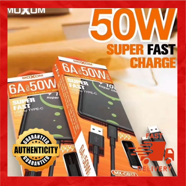MOXOM MX-CB17 6A FAST CABLE TYPE-C