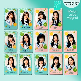 Melon Juice magnet CGM48 (แม่เหล็กติดตู้เย็น แม็กเน็ต เหมย ฟอร์จูน ออม นีนี่ มิลล์ ปะริมะ คนิ้ง ไข่หวาน มีน มามิ้งค์ พิม