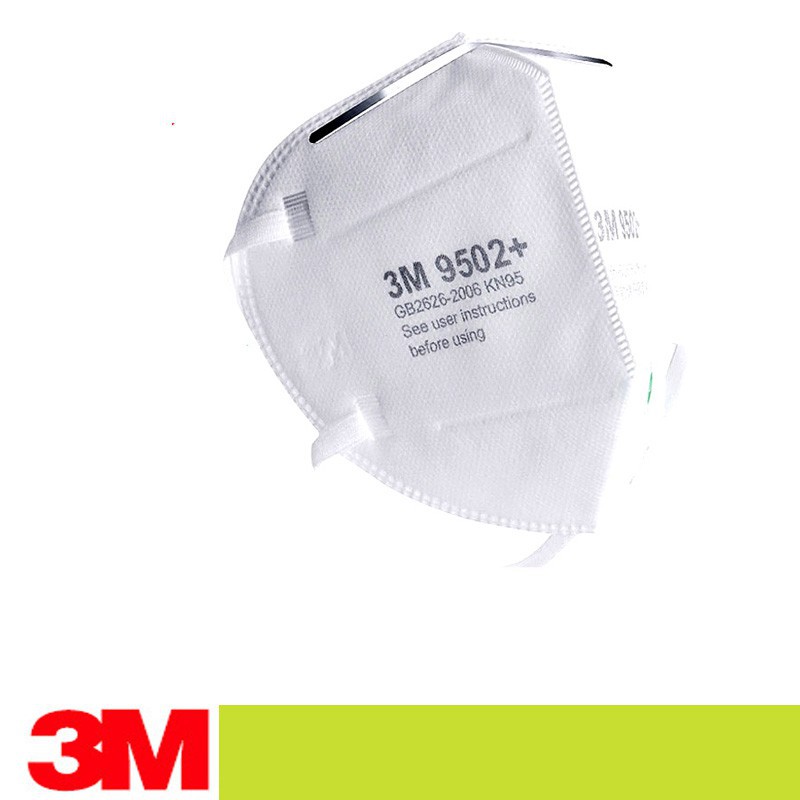 50PCS 3M 9502 + ป้องกันหมอกควันและฝุ่น Particulate Respirator Noseclip ผู้ใหญ่หน้ากากกันฝุ่น