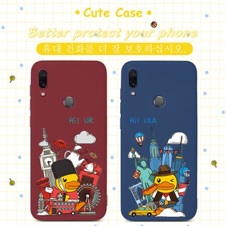 เคสมือถือ Huawei Honor X10 30S V30 9C 9S 8A 7S Play 4 Pro Honor 10 20 7C 8X 10i V20 Honor 9 10 20 Lite Case Yellow Duck Colorful TPU Casing