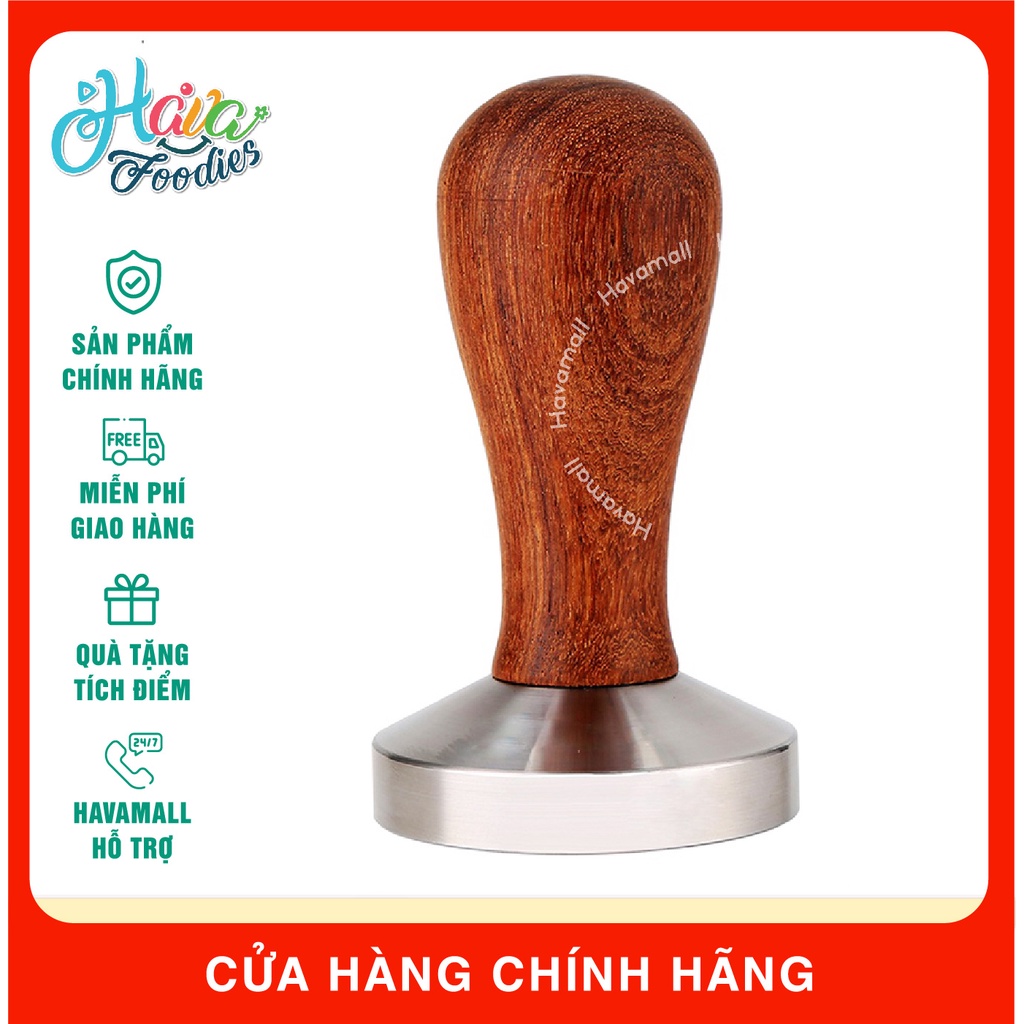 ด้ามจับไม้ Espresso Tamper 51/53/58mm – แทมเปอร์กาแฟ