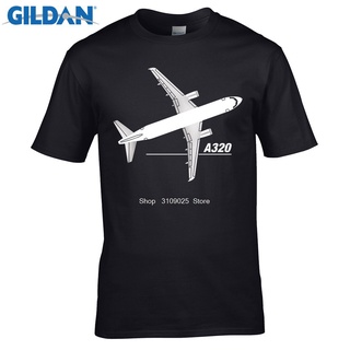 เสื้อยืด ผ้าฝ้าย พิมพ์ลายการ์ตูนเครื่องบิน Airbus A320 AF123SD34656สามารถปรับแต่งได้