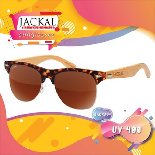 JACKAL แว่นกันแดดขาไม้ Jackal Semi-Wooden Sunglasses รุ่น Morgan MR003