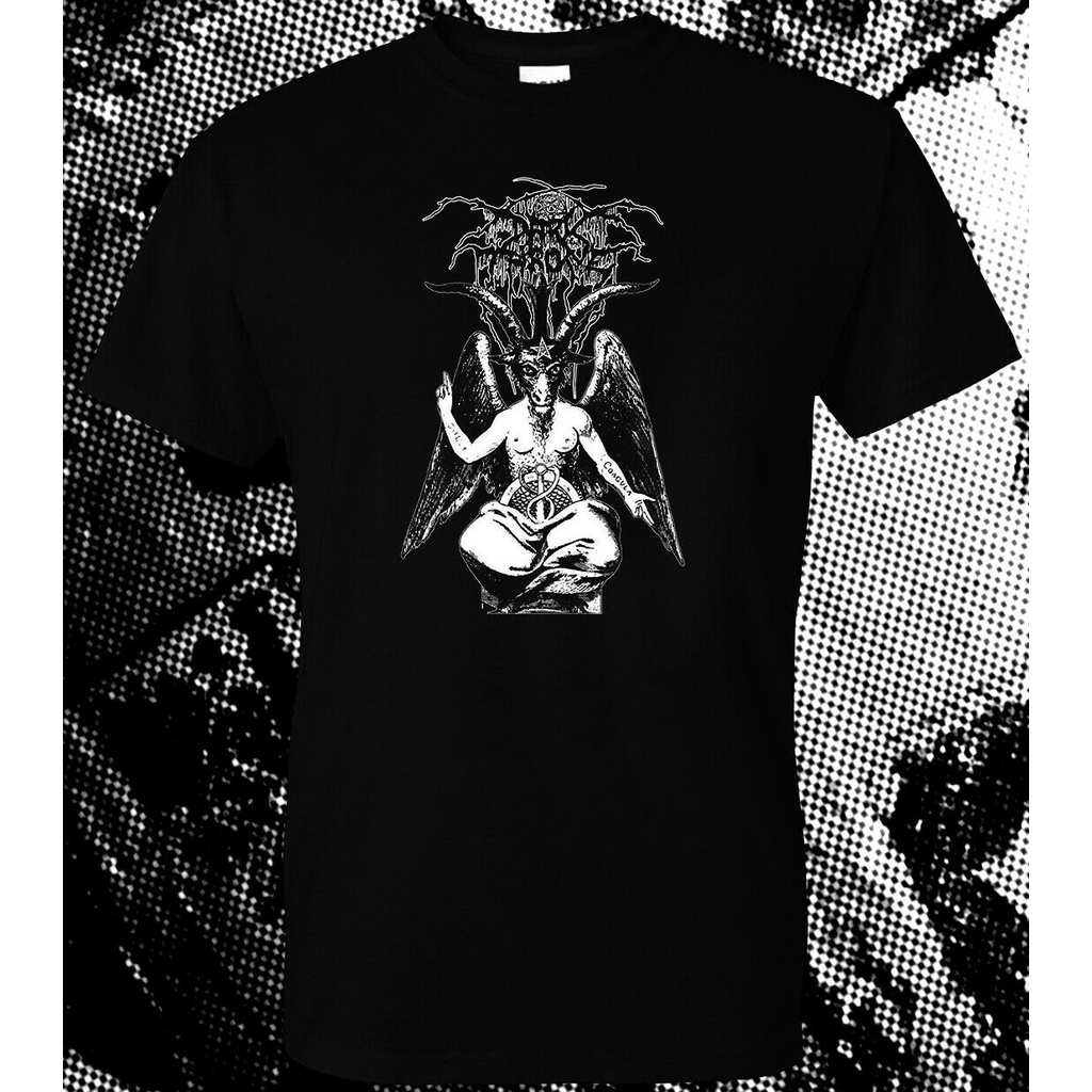 Darkthrone Baphomet Tshirt โลหะสีดํานอร์เวย์ Sarke Fenriz Ulver Nargaroth