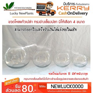 โหลแก้ว ทรงบอลลูน มี 4 ขนาดให้เลือก มีของพร้อมส่ง