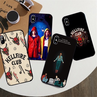 เคสโทรศัพท์มือถือนิ่ม ป้องกัน ลาย Stranger things season 4 สีดํา สําหรับ iphone XS XR XSMax 11pro 12 pro 13 pro promax 7 8 plus