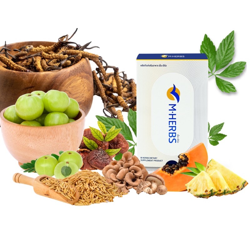 ผลิตภัณฑ์เสริมอาหาร M•HERBS บรรจุ 12 แคปซูล ราคาพิเศษ! (ถูกกว่านี้ไม่มีอีกแล้ว)