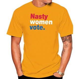 เสื้อยืดแขนสั้น ผ้าฝ้าย 100 องศา ลาย Hillary Clinton Nasty แฟชั่นฤดูร้อน สําหรับผู้ชาย และผู้หญิง XXXสามารถปรับแต่งได้