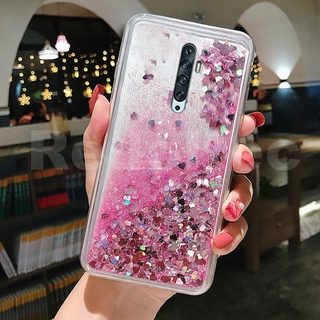 เคส OPPO Reno 2F / Reno 2 / Reno 10X Zoom Bling Liquid Quicksand Glitter ฝาหลังซิลิโคนใส