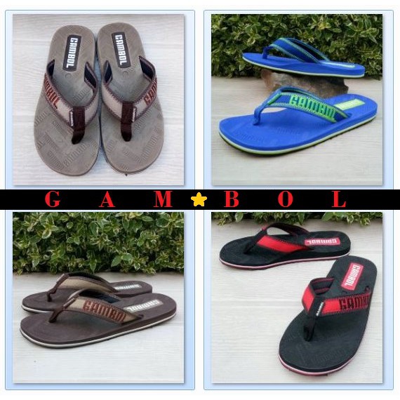 รองเท้าแตะผู้ชายแบบสวม รองเท้าแตะหูหนีบ Gambol 11147