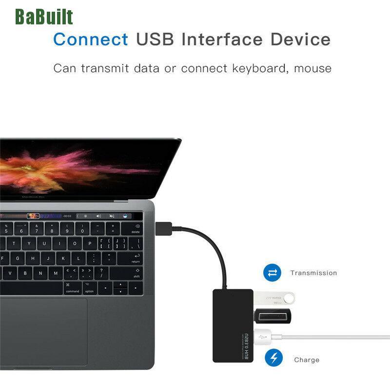 Bu Usb3.0 4 Speed Port Multi Hub อะแดปเตอร์แยกขยายสายเคเบิ้ลสําหรับแล็ป ...