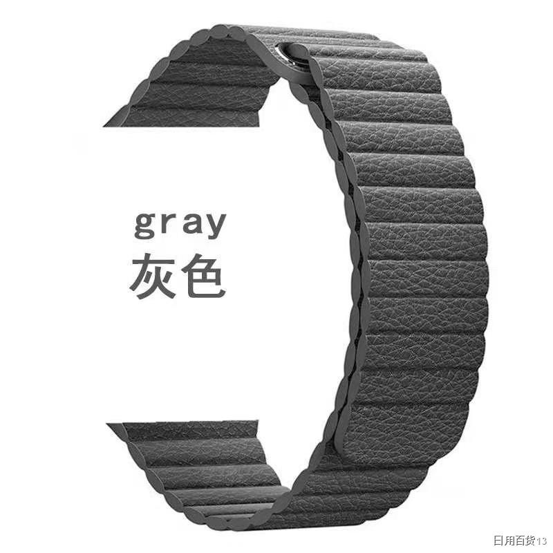 ♚❖🔥HOT สีใหม่!! สาย Apple Watch สําหรับ apple watch แบบ Leather Loop เหล็กเคลือบหนัง แม่เหล็กติดแน่น38/40, 42/44 .41/45