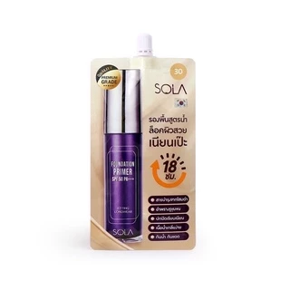 SOLA FOUNDATION PRIMER SPF50AP+++++(กล่อง6ซอง)