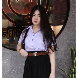 เสื้อนักศึกษาขาวโอโม่ หลังแหลม อก32-56 เนื้อผ้าดีมาก มีครบไซส์