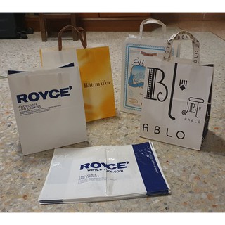 ถุงกระดาษ แบรนด์ ขนม Brand ญี่ปุ่น Royce Pablo Snaffles Akai Fusen Tokyo Banana