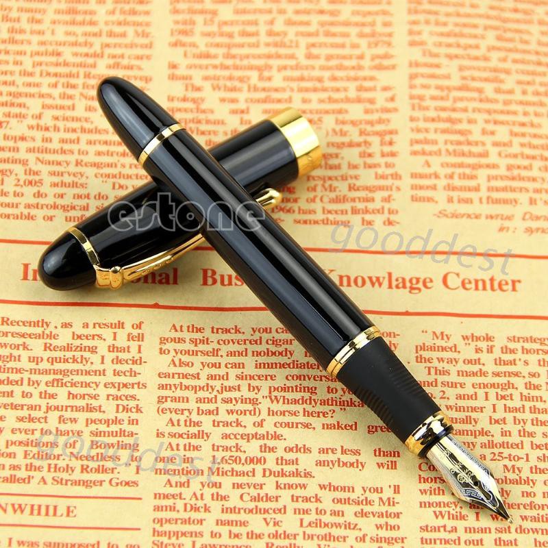 △ดี△ (1) Jinhao X450 ปากกาหมึกซึมเนื้อละเอียด สีดํา