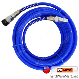 MITO สายลมPU. 8x12mm.x 10m. + ข้อต่อ 8012-10M pu hose 2ชั้น