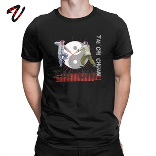 [S-5XL]เสื้อยืดแขนสั้น พิมพ์ลาย China Tai Chi Chuan สไตล์จีน สําหรับผู้ชาย