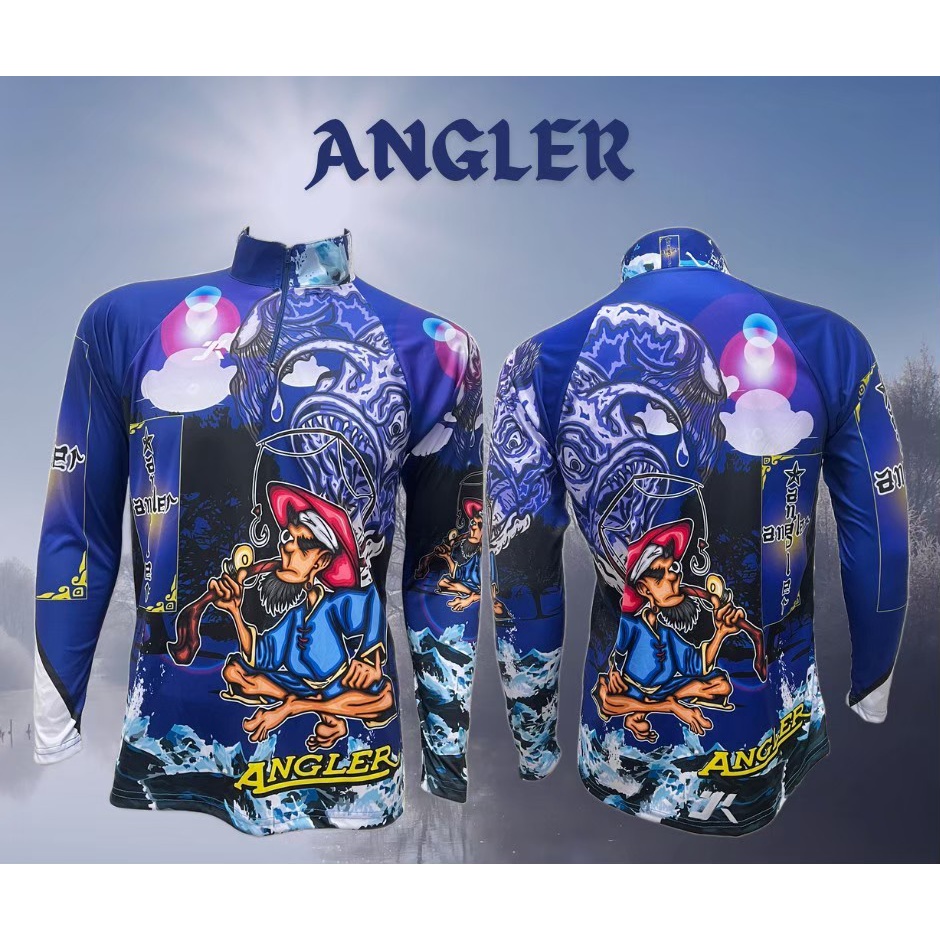 JK Thailand เสื้อตกปลา ANGLER ป้องกันรังสี UV 80% แห้งเร็ว