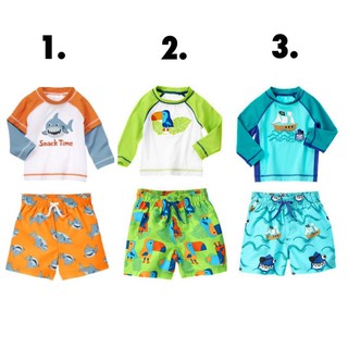 ชุดว่ายน้ำเด็กชายเสื้อและกางเกง Gymboree for Baby &amp; Swim Trunk กันรังสียูวี 50+