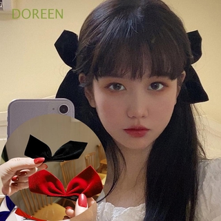 Doreen กิ๊บติดผมผ้ากํามะหยี่ประดับโบว์สําหรับเด็กผู้หญิง