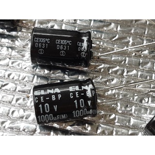 Elna CE-BP 1000uf 10v capacitor ตัวเก็บประจุ คาปาซิเตอร์ ไม่มีขั้ว nonpolar bipolar bp