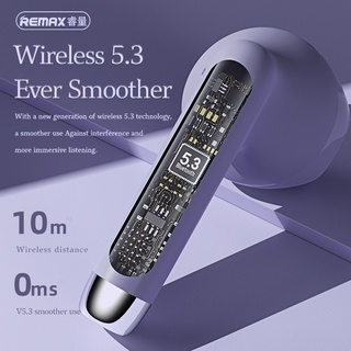 Remax TWS 19 หูฟังบลูทูธ Bluetooth 5 3 หูฟังสเตอริโอในหูแบบครึ่งตัวหูฟังไร้สาย Bluetooth Gaming หูฟังพร้อมกล่องชาร์จ img 2
