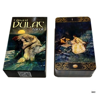 Iwo Edmund Dulac Tarot การ์ดเกมกระดานไพ่ทาโรต์ 78-Card สําหรับงานปาร์ตี้