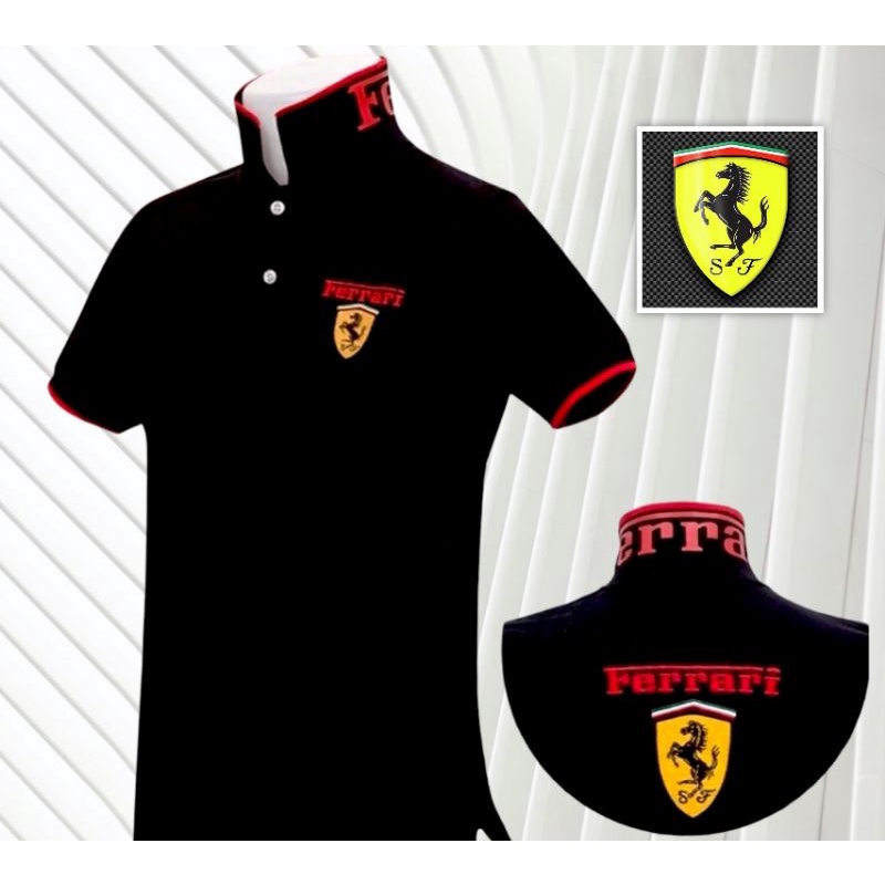 เสื้อคอโปโลรถ เฟอรารี่ ของมันต้องมี เท่ มี สไตล์  🛵