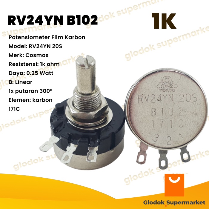Cosmos RV24 1K RV24YN 20S B102 โพเทนชิโอมิเตอร์