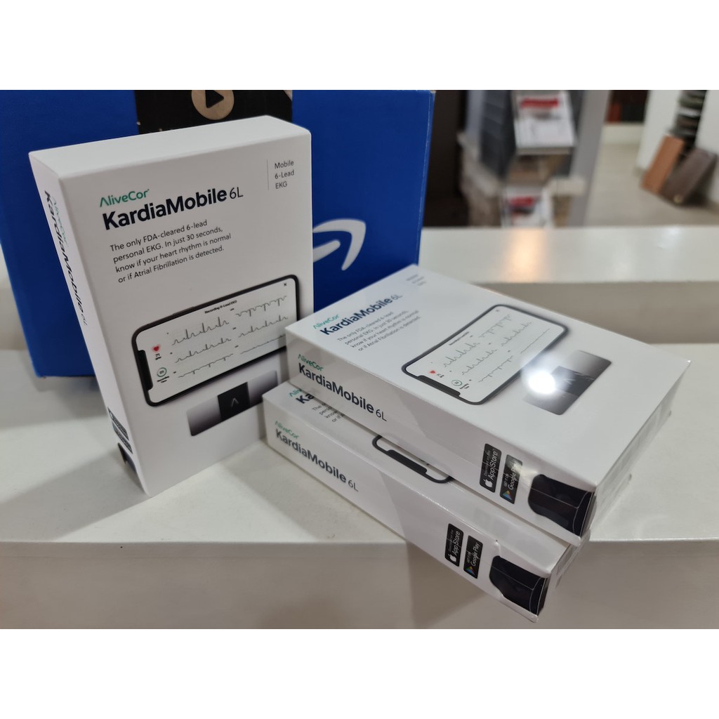 AliveCor Kardia Mobile 6L เครื่องตรวจวัดคลื่นไฟฟ้าหัวใจแบบพกพา [สินค้าพร้อมส่ง]