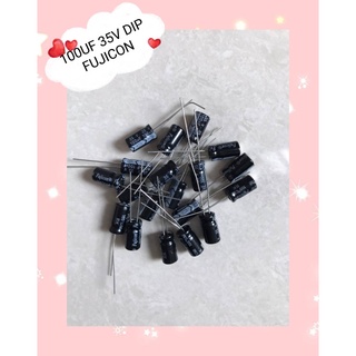 100UF 35V DIP FUJICON สินค้ามีสต็อก พร้อมส่ง (1ชุดมี10ตัว)