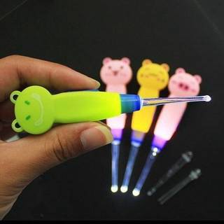 🐹ที่แคะหูมีไฟ LED การ์ตูนสุดน่ารัก🐹