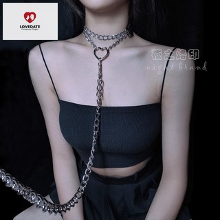 角色扮演  Girl dark love traction เชือกชุดปลอกคอ k9 sexy punk necklace cos maid photo neck ring