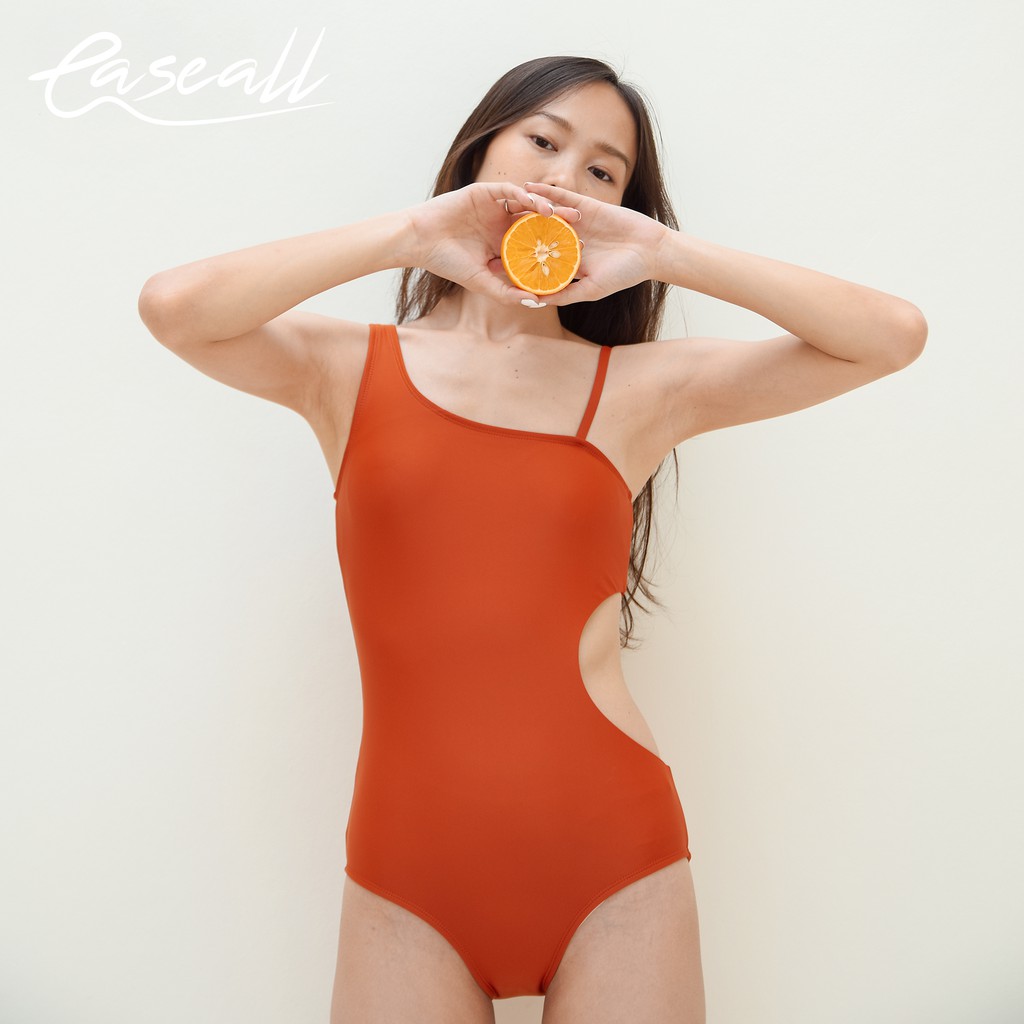 Ease All รุ่น Curve สี Brick ชุดว่ายน้ำวันพีช กระชับ เก็บก้น เก็บทรง