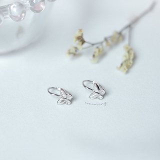 iscoming ♡ Jewelry Silver 925 | ต่างหูเงินแท้ // butterly hoop earring
