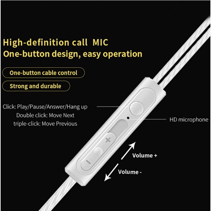 Qkz 3.5 มม.4d สเตอริโอเบส Dual สเตอริโอ HiFi หูฟังพร้อมไมโครโฟนสําหรับ xiaomi โทรศัพท์ทั้งหมด