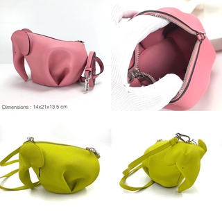 Loewe elephant mini shoulder bag กระเป๋าสะพายข้าง ช้าง โลเอเว่ น่ารัก ของแท้ หนังทั้งใบ ส่งฟรี EMS ทั้งร้าน